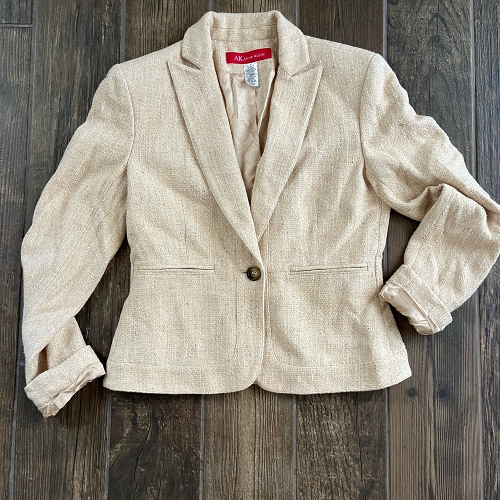 Anne Klein tweed blazer